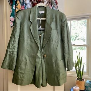 90s Linen Blazer & Short Set by Talbots
